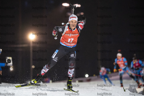 05.12.2020, xkvx, Biathlon IBU Weltcup Kontiolahti, Verfolgung Herren, v.l. Felix Leitner (Austria) in aktion / in action competes