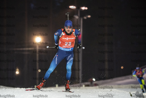 05.12.2020, xkvx, Biathlon IBU Weltcup Kontiolahti, Verfolgung Herren, v.l. Jeremy Finello (Switzerland) in aktion / in action competes