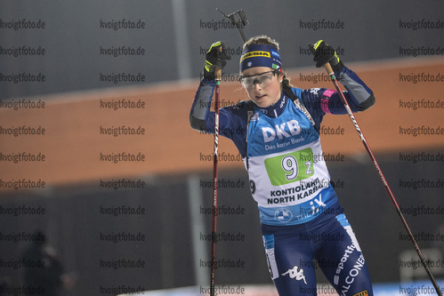 05.12.2020, xkvx, Biathlon IBU Weltcup Kontiolahti, Staffel Damen, v.l. Irene Lardschneider (Italy) in aktion / in action competes