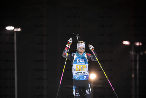 05.12.2020, xkvx, Biathlon IBU Weltcup Kontiolahti, Staffel Damen, v.l. Katharina Innerhofer (Austria) in aktion / in action competes