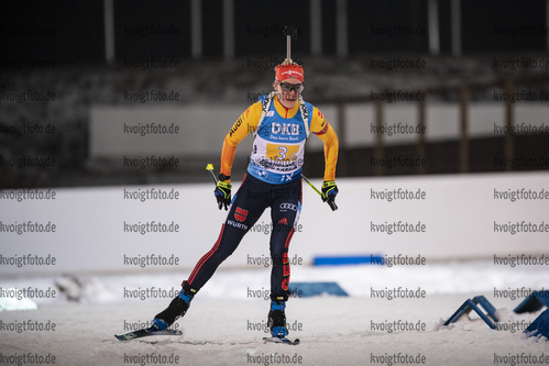 05.12.2020, xkvx, Biathlon IBU Weltcup Kontiolahti, Staffel Damen, v.l. Maren Hammerschmidt (Germany) in aktion / in action competes