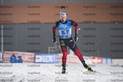06.12.2020, xkvx, Biathlon IBU Weltcup Kontiolahti, Staffel Herren, v.l. Johannes Thingnes Boe (Norway) in aktion / in action competes