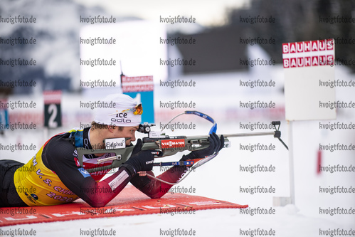 15.12.2020, xkvx, Biathlon IBU Weltcup Hochfilzen, Training Damen und Herren, v.l. Vetle Sjaastad Christiansen (Norway)  / 