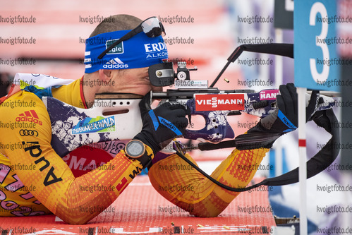 15.12.2020, xkvx, Biathlon IBU Weltcup Hochfilzen, Training Damen und Herren, v.l. Erik Lesser (Germany)  / 