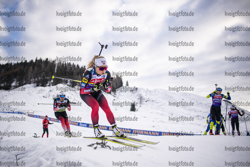 16.12.2020, xkvx, Biathlon IBU Weltcup Hochfilzen, Training Damen und Herren, v.l. Tiril Eckhoff (Norway) in aktion / in action competes