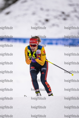 16.12.2020, xkvx, Biathlon IBU Weltcup Hochfilzen, Training Damen und Herren, v.l. Janina Hettich (Germany) in aktion / in action competes