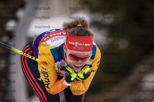 16.12.2020, xkvx, Biathlon IBU Weltcup Hochfilzen, Training Damen und Herren, v.l. Janina Hettich (Germany) in aktion / in action competes