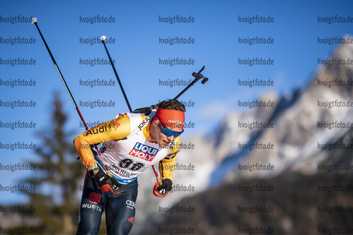 17.12.2020, xkvx, Biathlon IBU Weltcup Hochfilzen, Sprint Herren, v.l. Philipp Horn (Germany) in aktion / in action competes