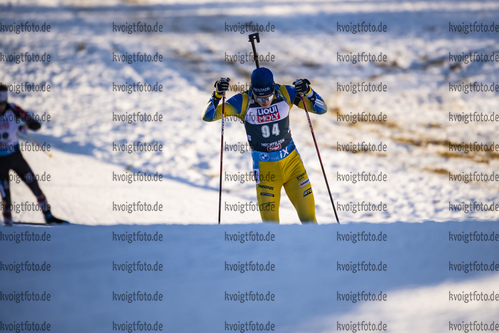 17.12.2020, xkvx, Biathlon IBU Weltcup Hochfilzen, Sprint Herren, v.l. Sebastian Samuelsson (Sweden) in aktion / in action competes
