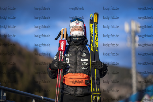 17.12.2020, xkvx, Biathlon IBU Weltcup Hochfilzen, Sprint Herren, v.l. Johannes Thingnes Boe (Norway) nach dem Rennen / after the race