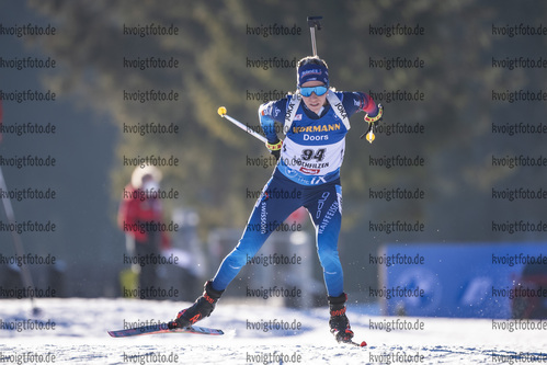 18.12.2020, xkvx, Biathlon IBU Weltcup Hochfilzen, Sprint Damen, v.l. Elisa Gasparin (Switzerland) in aktion / in action competes