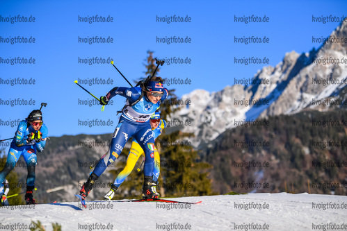 19.12.2020, xkvx, Biathlon IBU Weltcup Hochfilzen, Verfolgung Damen, v.l. Dorothea Wierer (Italy)  / 