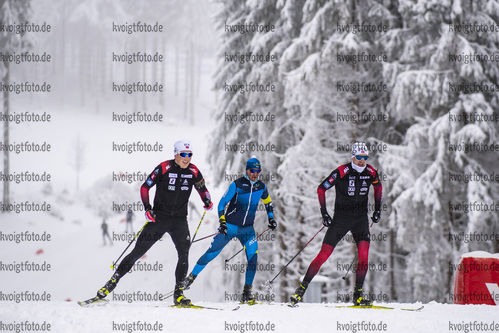 06.01.2022, xkvx, Biathlon IBU Weltcup Oberhof, Training Damen und Herren, v.l. Johannes Dale (Norway) und Tarjei Boe (Norway) in aktion / in action competes