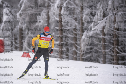 06.01.2022, xkvx, Biathlon IBU Weltcup Oberhof, Training Damen und Herren, v.l. Philipp Horn (Germany) in aktion / in action competes