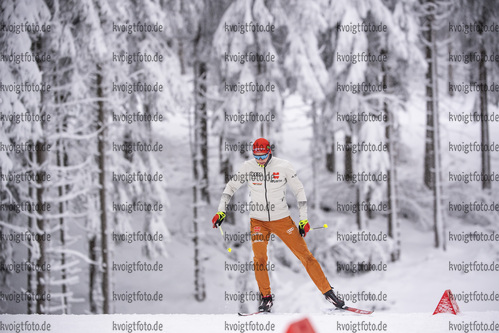 07.01.2020, xkvx, Biathlon IBU Weltcup Oberhof, Training Damen und Herren, v.l. Benedikt Doll (Germany) in aktion / in action competes