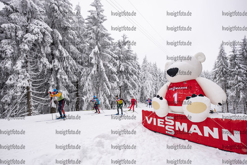 07.01.2020, xkvx, Biathlon IBU Weltcup Oberhof, Training Damen und Herren, v.l.  Viessmann Werbung / Viessmann Advertising