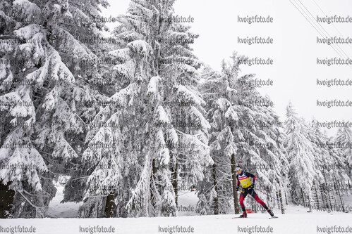 07.01.2020, xkvx, Biathlon IBU Weltcup Oberhof, Training Damen und Herren, v.l. Sturla Holm Laegreid (Norway) in aktion / in action competes