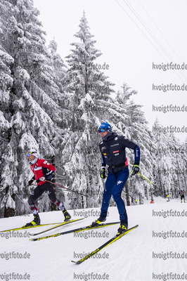 07.01.2020, xkvx, Biathlon IBU Weltcup Oberhof, Training Damen und Herren, v.l. Lukas Hofer (Italy) in aktion / in action competes