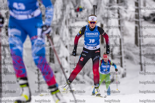 08.01.2020, xkvx, Biathlon IBU Weltcup Oberhof, Sprint Damen, v.l. Ida Lien (Norway) in aktion / in action competes