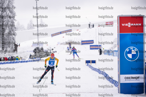 08.01.2020, xkvx, Biathlon IBU Weltcup Oberhof, Sprint Damen, v.l. Maren Hammerschmidt (Germany) im Ziel / in the finish