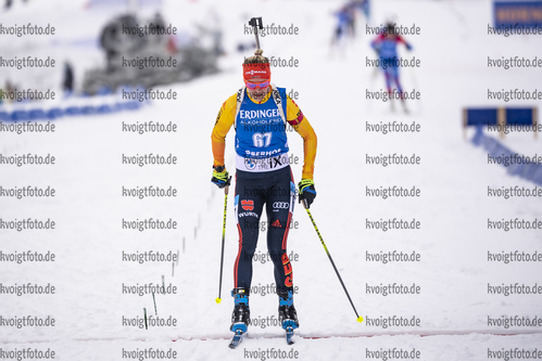 08.01.2020, xkvx, Biathlon IBU Weltcup Oberhof, Sprint Damen, v.l. Maren Hammerschmidt (Germany) im Ziel / in the finish