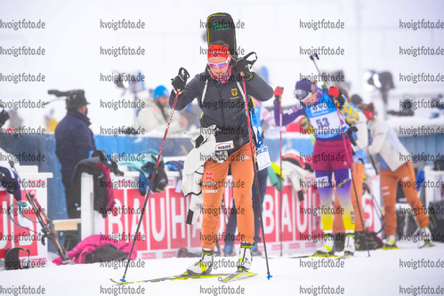 09.01.2020, xkvx, Biathlon IBU Weltcup Oberhof, Verfolgung Damen, v.l. Denise Herrmann (Germany) schaut / looks on