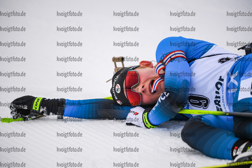 09.01.2020, xkvx, Biathlon IBU Weltcup Oberhof, Verfolgung Damen, v.l. Justine Braisaz-Bouchet (France) im Ziel / in the finish