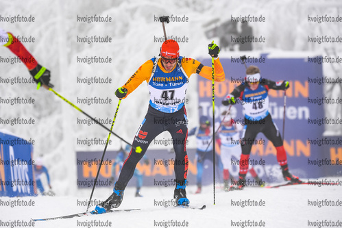 09.01.2020, xkvx, Biathlon IBU Weltcup Oberhof, Verfolgung Herren, v.l. Arnd Peiffer (Germany)  / 