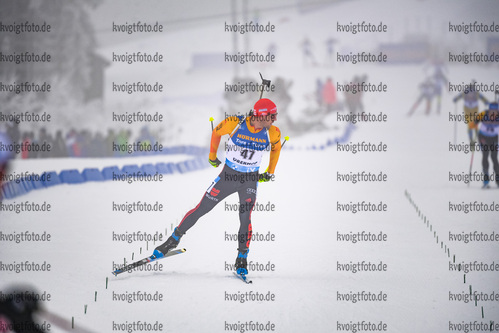 09.01.2020, xkvx, Biathlon IBU Weltcup Oberhof, Verfolgung Herren, v.l. Arnd Peiffer (Germany)  / 