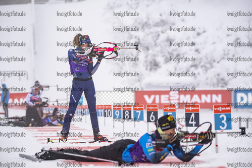 12.01.2020, xkvx, Biathlon IBU Weltcup Oberhof, Training Damen und Herren, v.l. Lisa Vittozzi (Italy)  / 
