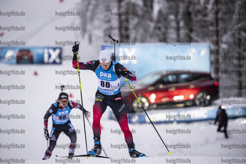 13.01.2020, xkvx, Biathlon IBU Weltcup Oberhof, Sprint Herren, v.l. Vetle Sjaastad Christiansen (Norway) in aktion / in action competes