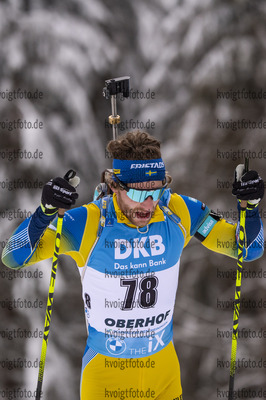 13.01.2020, xkvx, Biathlon IBU Weltcup Oberhof, Sprint Herren, v.l. Peppe Femling (Sweden) in aktion / in action competes