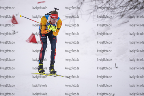 13.01.2020, xkvx, Biathlon IBU Weltcup Oberhof, Sprint Herren, v.l. Johannes Kuehn (Germany) in aktion / in action competes