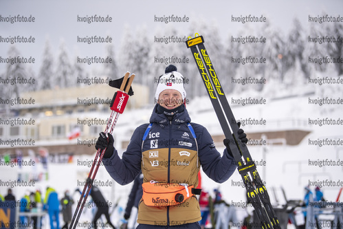 13.01.2020, xkvx, Biathlon IBU Weltcup Oberhof, Sprint Herren, v.l. Johannes Thingnes Boe (Norway) nach dem Wettkampf / after the competition