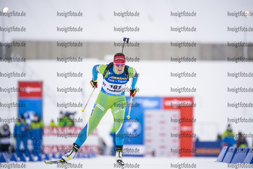14.01.2020, xkvx, Biathlon IBU Weltcup Oberhof, Sprint Damen, v.l. Tais Vozelj (Slovenia) in aktion / in action competes
