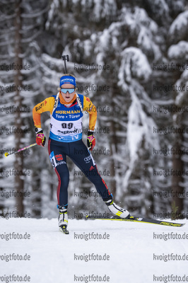 14.01.2020, xkvx, Biathlon IBU Weltcup Oberhof, Sprint Damen, v.l. Anna Weidel (Germany) in aktion / in action competes