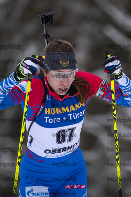14.01.2020, xkvx, Biathlon IBU Weltcup Oberhof, Sprint Damen, v.l. Uliana Kaisheva (Russia) in aktion / in action competes