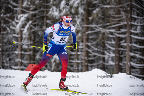 14.01.2020, xkvx, Biathlon IBU Weltcup Oberhof, Sprint Damen, v.l. Aneta Smerciakova (Slovakia) in aktion / in action competes