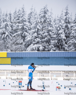 15.01.2020, xkvx, Biathlon IBU Weltcup Oberhof, Staffel Herren, v.l. Emilien Jacquelin (France)  / 