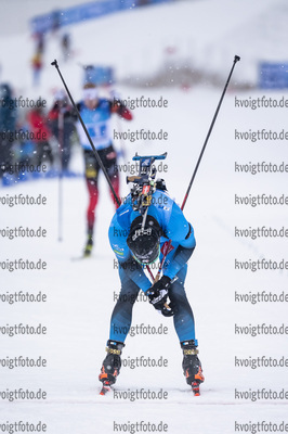 15.01.2020, xkvx, Biathlon IBU Weltcup Oberhof, Staffel Herren, v.l. Emilien Jacquelin (France)  / 