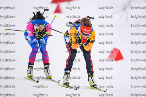 16.01.2020, xkvx, Biathlon IBU Weltcup Oberhof, Staffel Damen, v.l. Janina Hettich (Germany)  / 