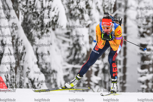 16.01.2020, xkvx, Biathlon IBU Weltcup Oberhof, Staffel Damen, v.l. Denise Herrmann (Germany)  / 