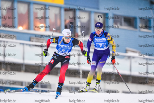 16.01.2020, xkvx, Biathlon IBU Weltcup Oberhof, Staffel Damen, v.l. Marte Olsbu Roeiseland (Norway)  / 