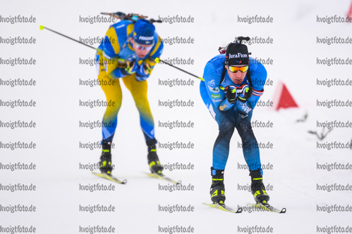 17.01.2020, xkvx, Biathlon IBU Weltcup Oberhof, Massenstart Herren, v.l. Quentin Fillon Maillet (France)  / 