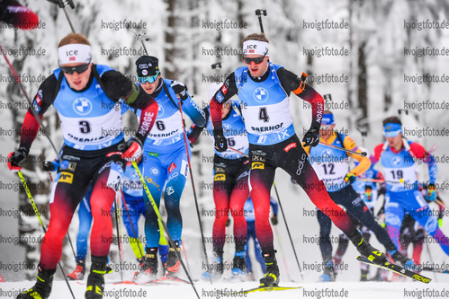 17.01.2020, xkvx, Biathlon IBU Weltcup Oberhof, Massenstart Herren, v.l. Tarjei Boe (Norway)  / 
