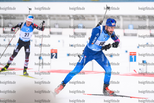 17.01.2020, xkvx, Biathlon IBU Weltcup Oberhof, Massenstart Herren, v.l. Benjamin Weger (Switzerland)  / 
