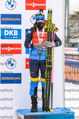 17.01.2020, xkvx, Biathlon IBU Weltcup Oberhof, Massenstart Damen, v.l. Hanna Oeberg (Sweden)  / 