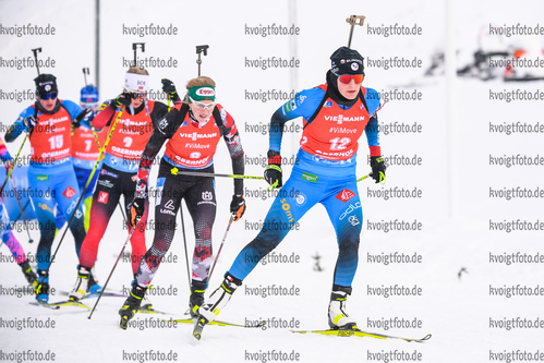 17.01.2020, xkvx, Biathlon IBU Weltcup Oberhof, Massenstart Damen, v.l. Justine Braisaz-Bouchet (France)  / 