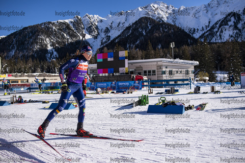19.01.2021, xkvx, Biathlon IBU Weltcup Antholz, Training Damen und Herren, v.l. Dorothea Wierer (Italy)  / 