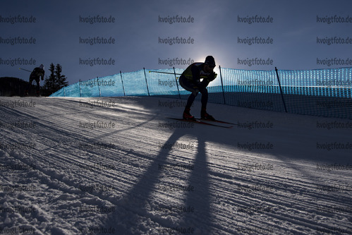 19.01.2021, xkvx, Biathlon IBU Weltcup Antholz, Training Damen und Herren, v.l.   / 
